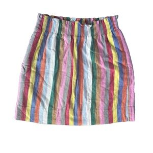 J. Crew Pink and Blue Pencil Mini Skirt Casual